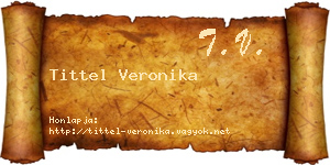 Tittel Veronika névjegykártya